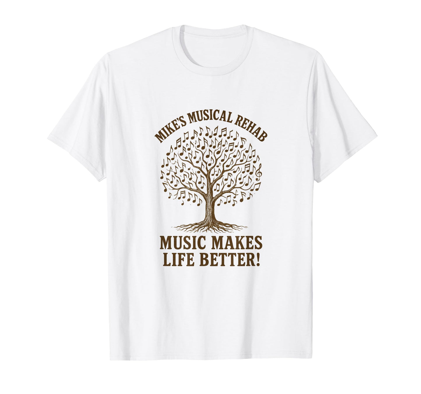 Music Makes Life Better Tree T-Shirt