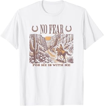 Cowboy Bible Scripture Verse Western Jesus For Mens Faith T-Shirt
