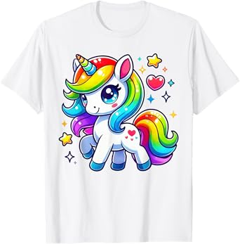 Unicorn For Girls Cute Magical Unicorn T-Shirt