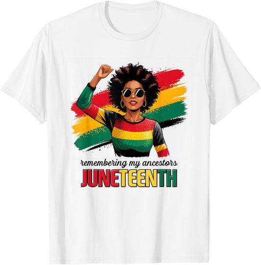 Black History Month African American Juneteenth Girls Women T-Shirt