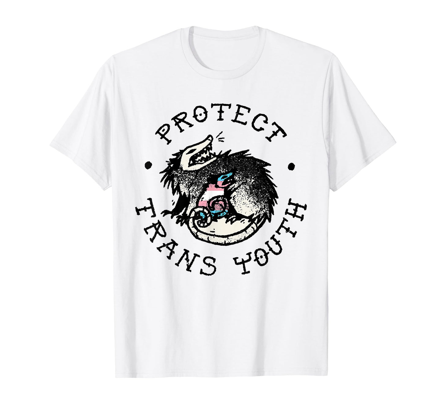 Protect Trans Youth Opossum Support Transgender LGBT Pride T-Shirt