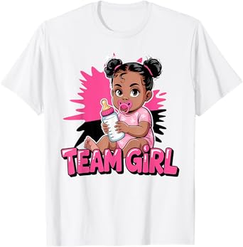 Team Girl Baby Gender Reveal Party Kid T-Shirt