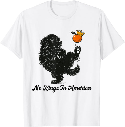 4th Of July No King In America Patriotic For Men Women Dog T-shirt