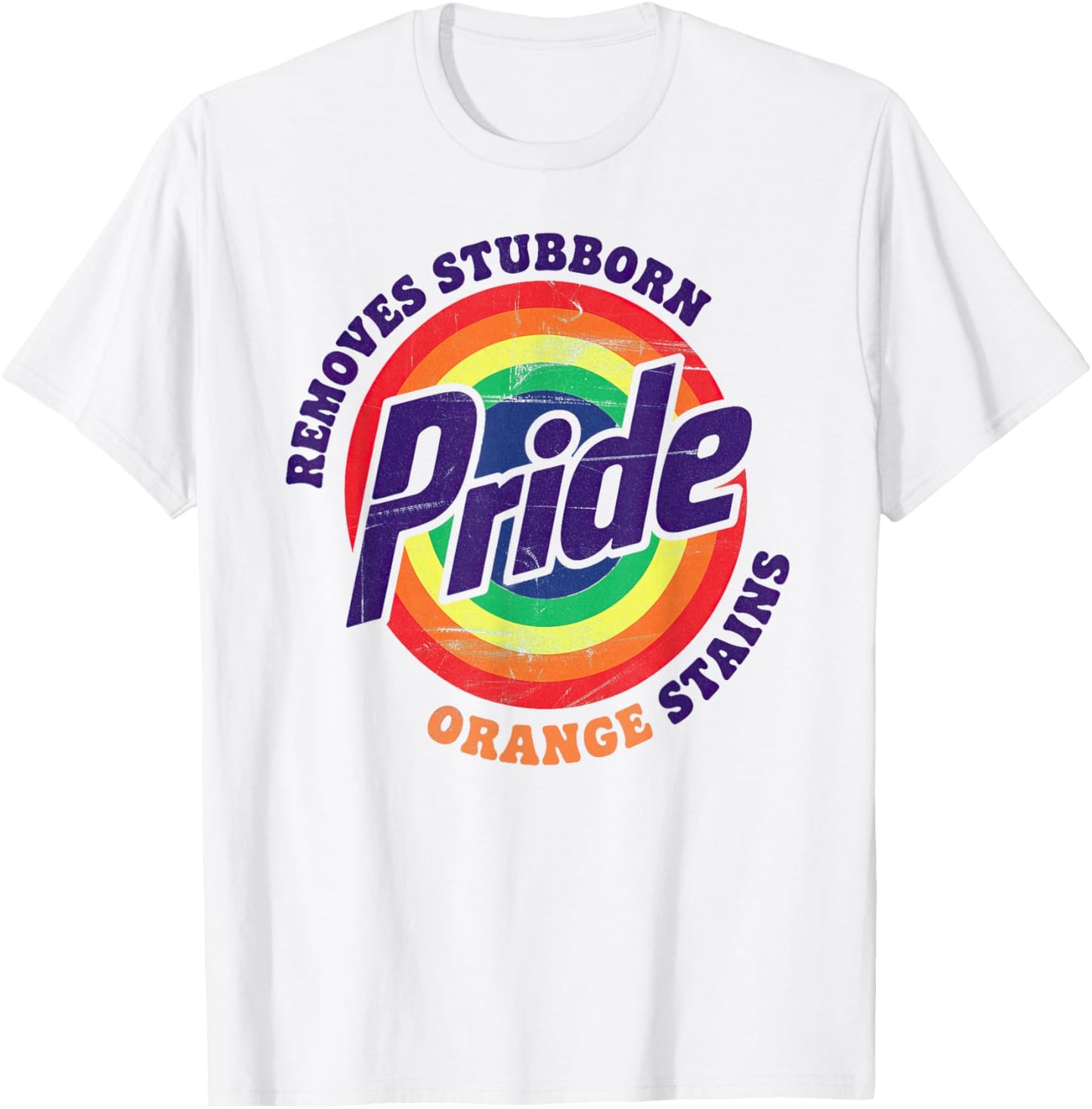 Resist Remove Stubborn Orange Stains Pride Month LGBTQ T-Shirt