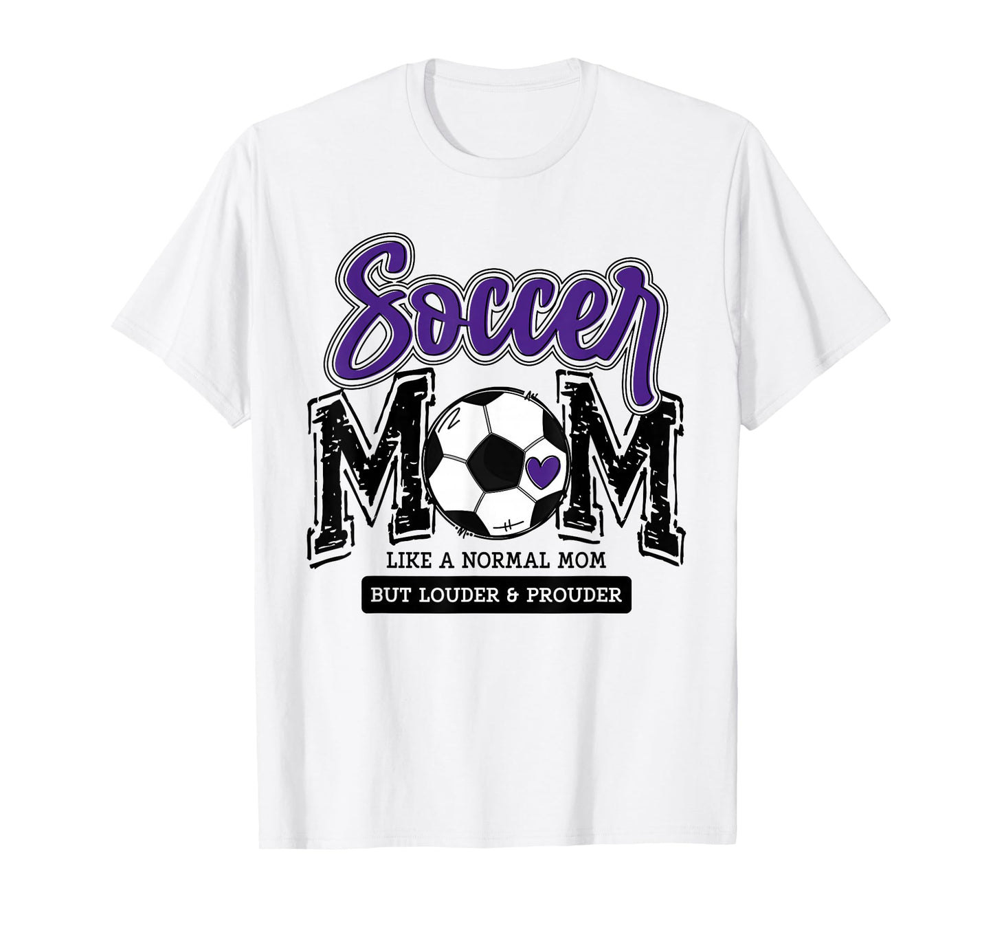 Soccer Mom Purple Soccer Player Calls Me Mama Soccer Team T-Shirt