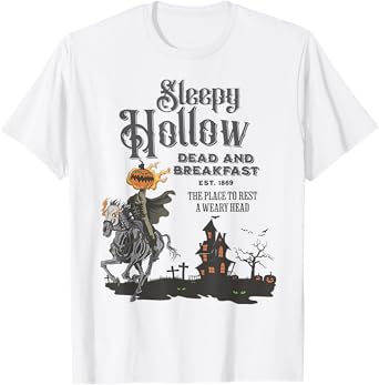Sleepy Hollow Jack O Lantern Spooky Halloween Trick Or Treat T-Shirt