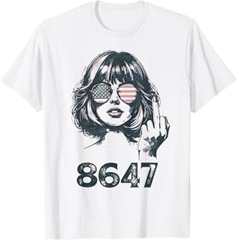 86 47 Anti Trump Funny 8647 Anti-Trump Girls Women T-Shirt