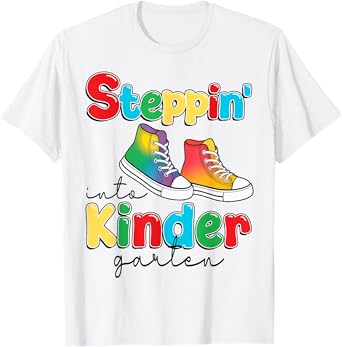 Funny Back to School Girls Boys First Day of Kindergarten T-Shirt