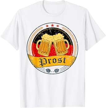 Vintage Prost Oktoberfest German Drinking Festival Men Women T-Shirt