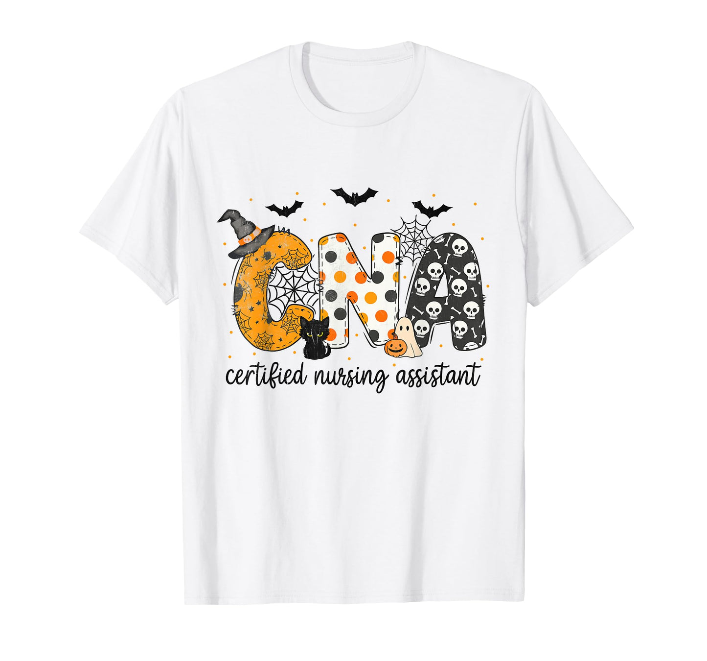 Certified Nursing Assistant CNA Nurse Life Halloween Nursing T-Shirt