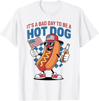 It's A Bad Day To Be A HotDog T-Shirt for Men Women