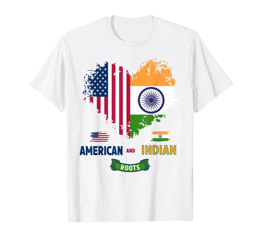 Indian American Roots Outfit Idea For Kids & India Flag T-Shirt