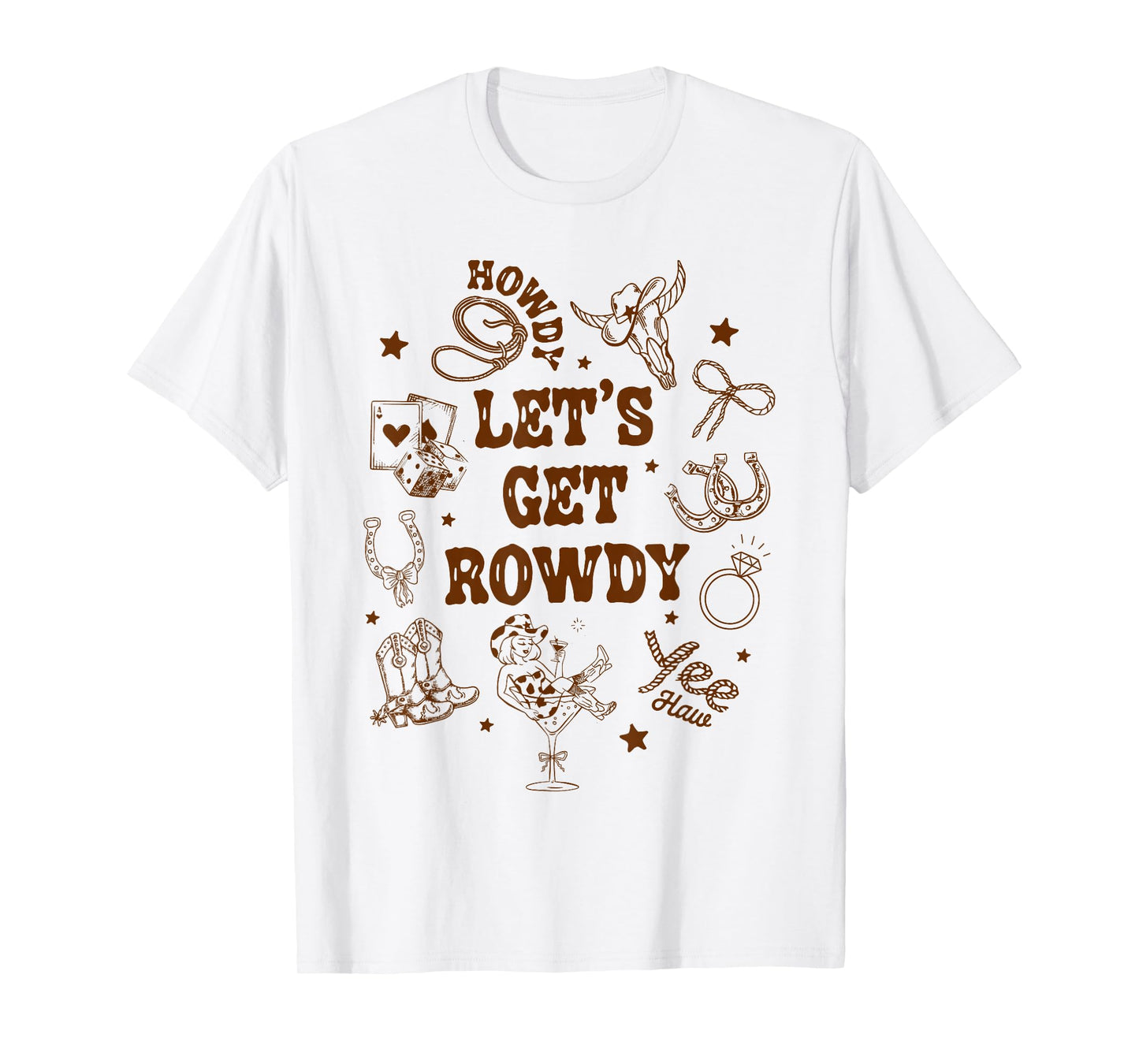 Bridesmaid Nashville Let's Get Rowdy Bachelorette Matching T-Shirt