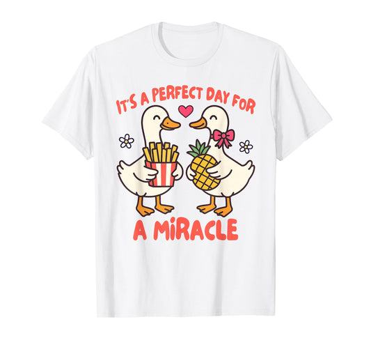 IVF Mom Dad Embryo Transfer Day It's A Day for A Miracle T-Shirt