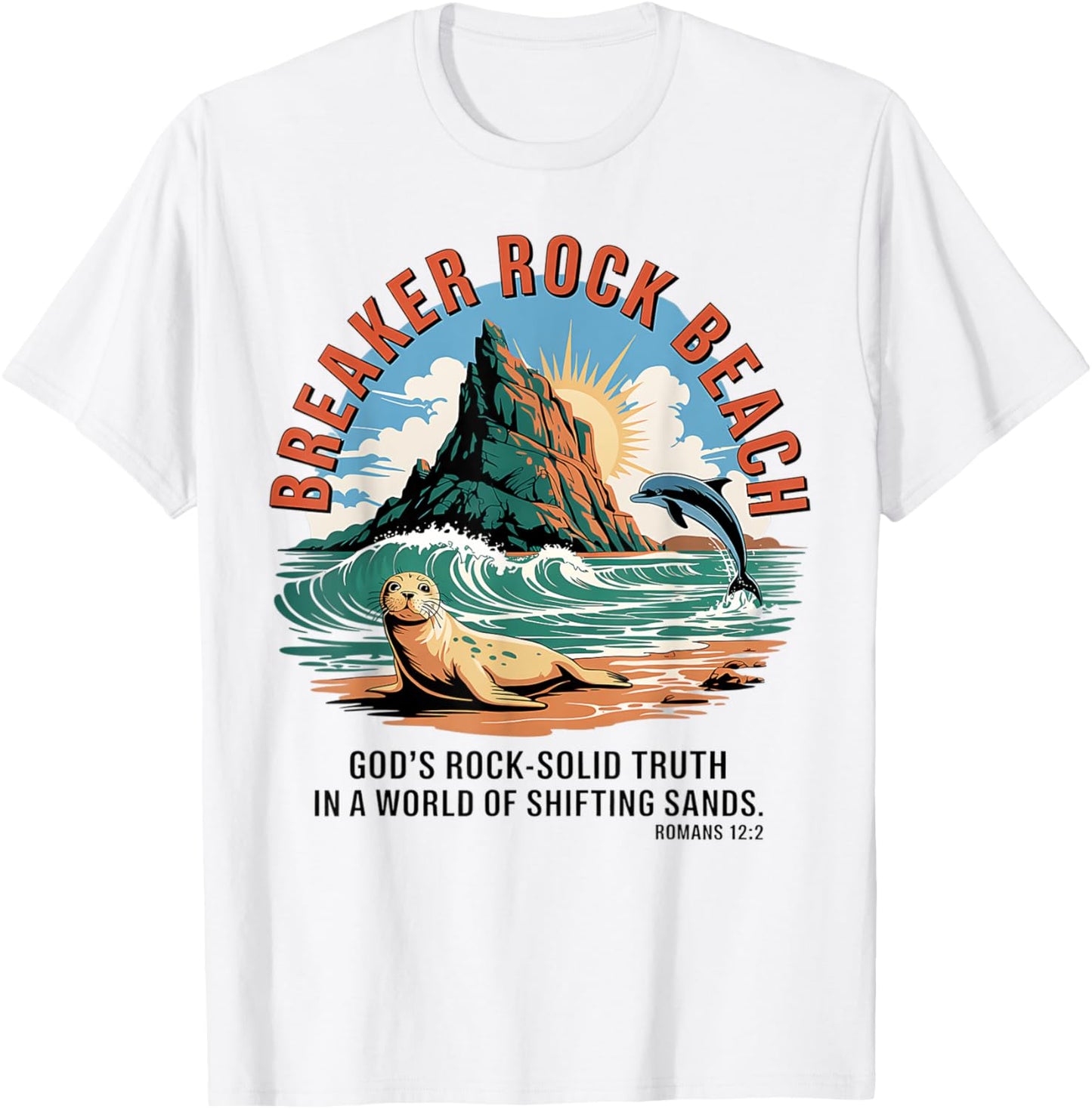 Breaker Rock Beach Christian God's Rock-Solid Truth VBS 2025 T-Shirt