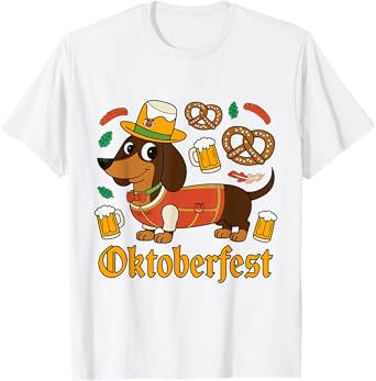 Oktoberfest Dachshund Cute Sausage Dog German Men Women T-Shirt