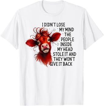 I didn't lose my minds the people inside my head stole it T-Shirt