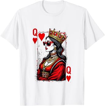 Queen Of Hearts Women Valentines Day T-Shirt