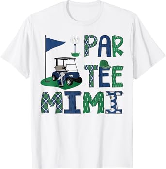 Par-Tee Mimi Golf Lover Birthday Party Family Matching T-Shirt