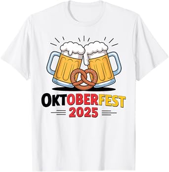 Oktoberfest Drinking Men Women German Beer Festival Funny T-Shirt