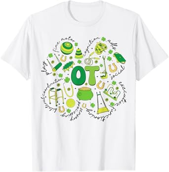 Occupational Therapy Shamrock OT Therapist St Patrick's Day T-Shirt