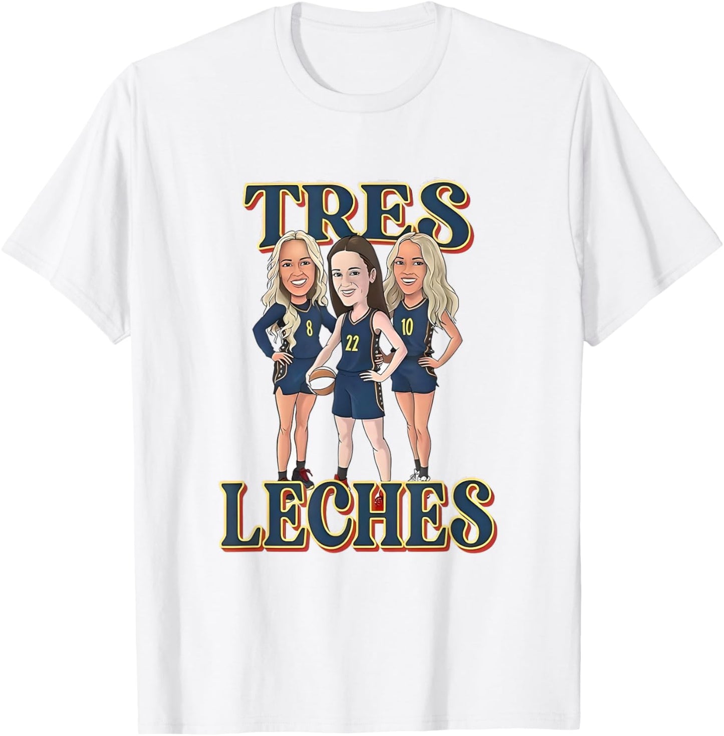 Tres Leches Women's Basketball T-Shirt