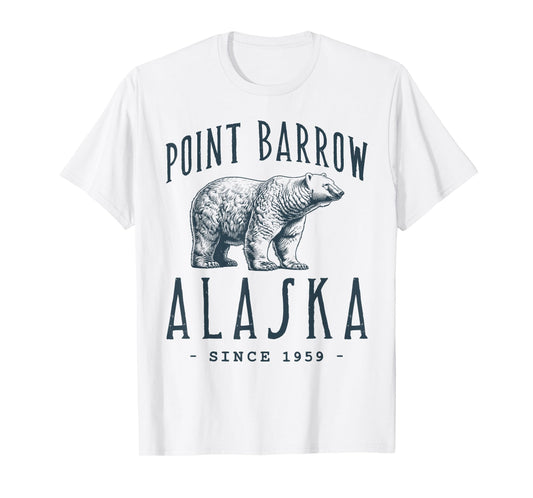 POINT BARROW, ALASKA POLAR BEAR WILDLIFE T-Shirt