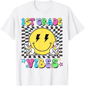 1st Grade For Girls Boys Teacher First Grade Back to School T-Shirt