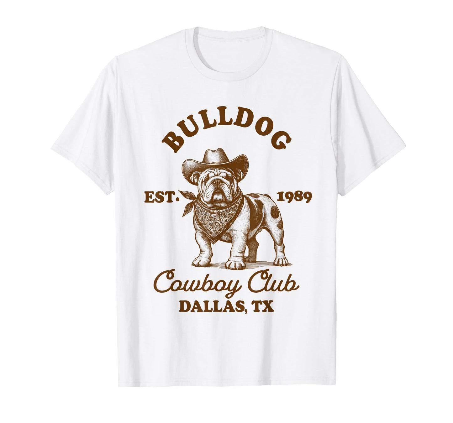 English Bulldog Mom Western Howdy Bulldog Cowboys Club T-Shirt