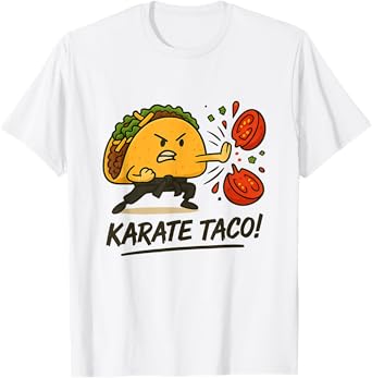 Karate Taco – Funny Mexican Food Martial Arts Mashup T-Shirt