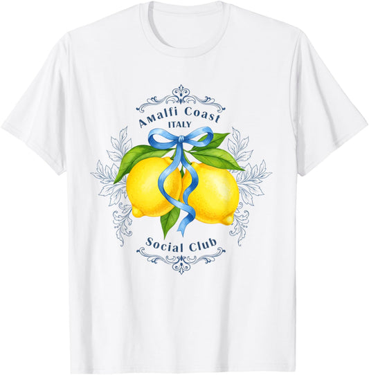 Amalfi Coast Capri Lemons Italian Social Club Women T-Shirt