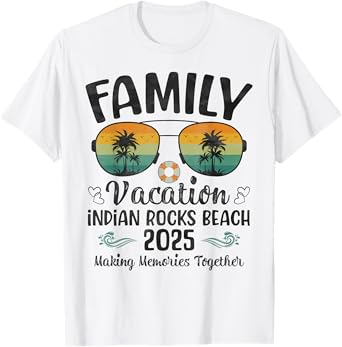 Indian Rocks Beach Florida Family Vacation 2025 Summer T-Shirt