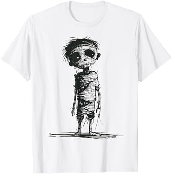 Zombie Costume Halloween Graphic Art Zombie T-Shirt