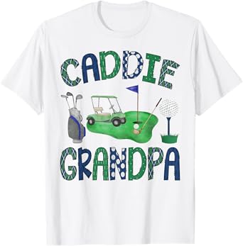 Caddie Grandpa Hole in One Birthday Golf Lover Party T-Shirt