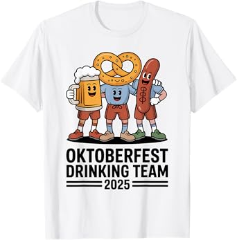 Oktoberfest Drinking Team 2025 Funny Beer Festival Matching T-Shirt