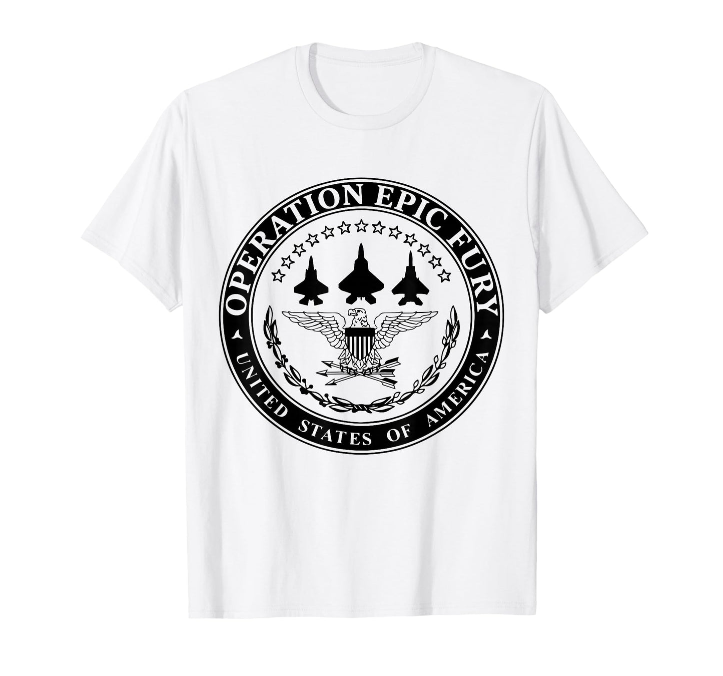 Operation Epic Fury USA T-Shirt - T-Shirt | White
