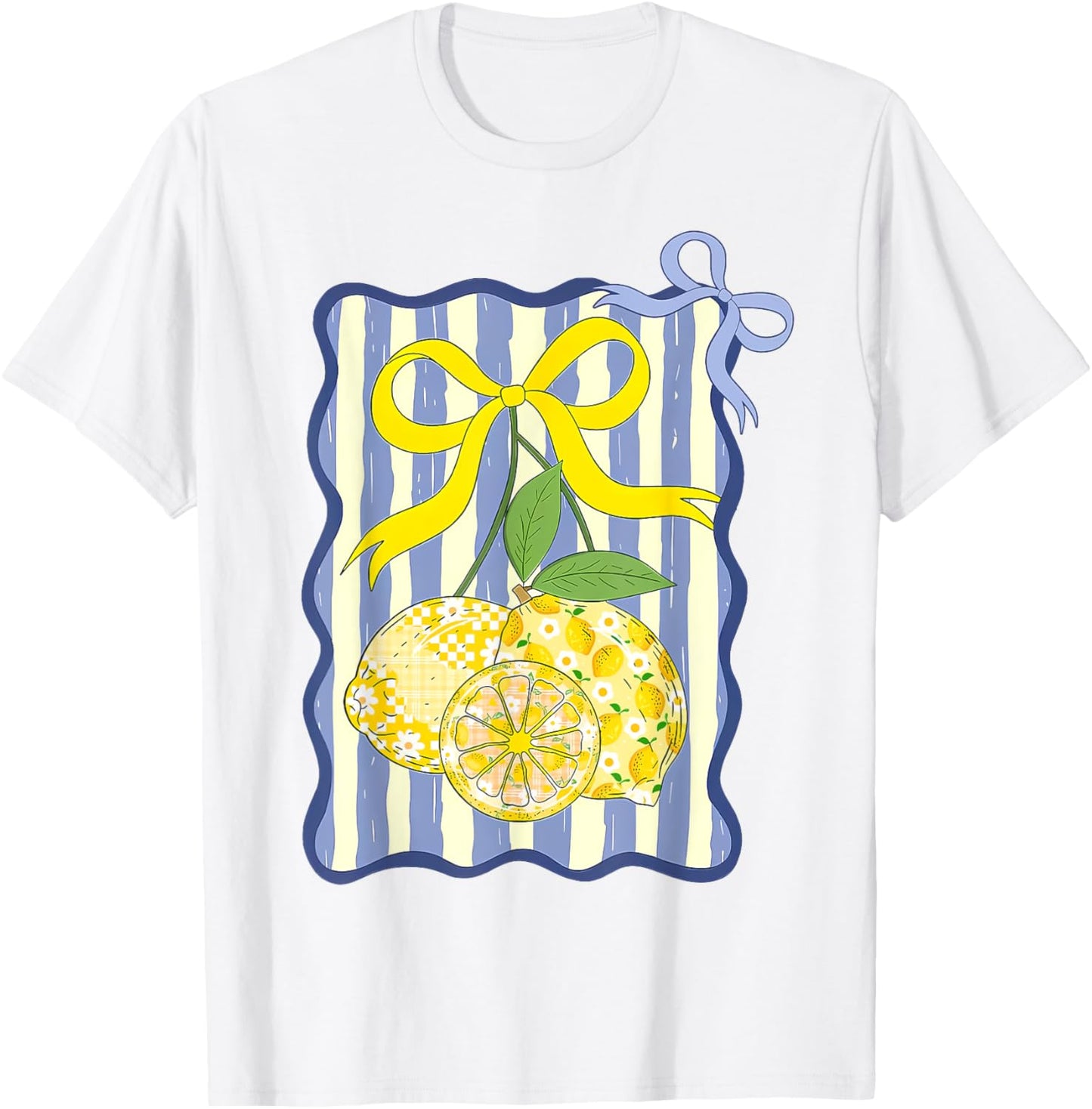 Lemonade Lemon Juice Coquette Bow Summer Girl Y2K Aesthetic T-Shirt
