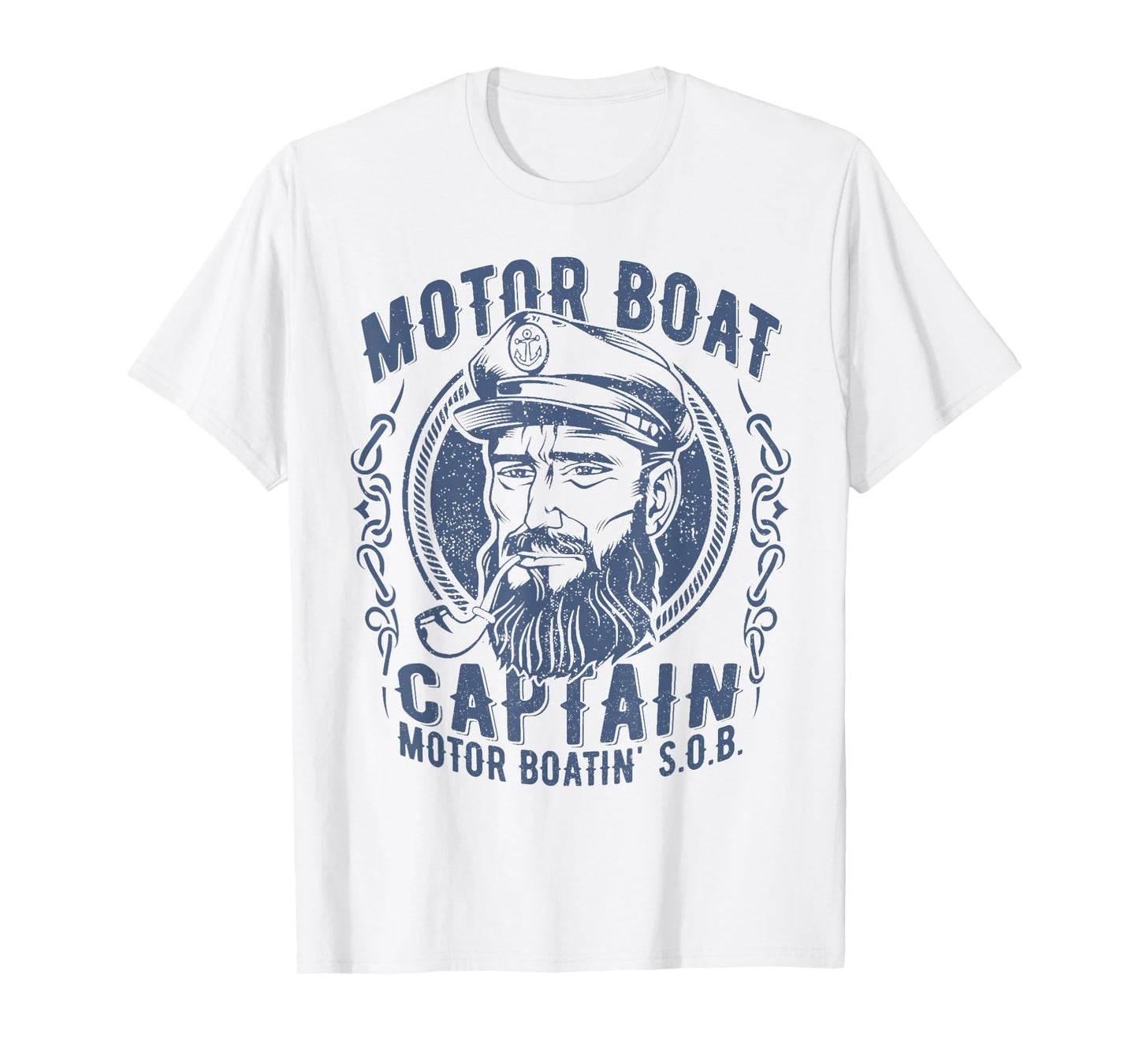 Motor Boat Captain Funny Pontoon Boating Motor Boatin Lake T-Shirt