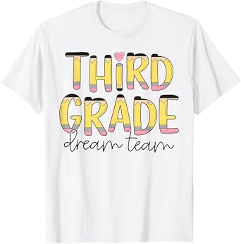 Third Grade Dream Team 3rd Grade Teacher Back to School Kids T-Shirt