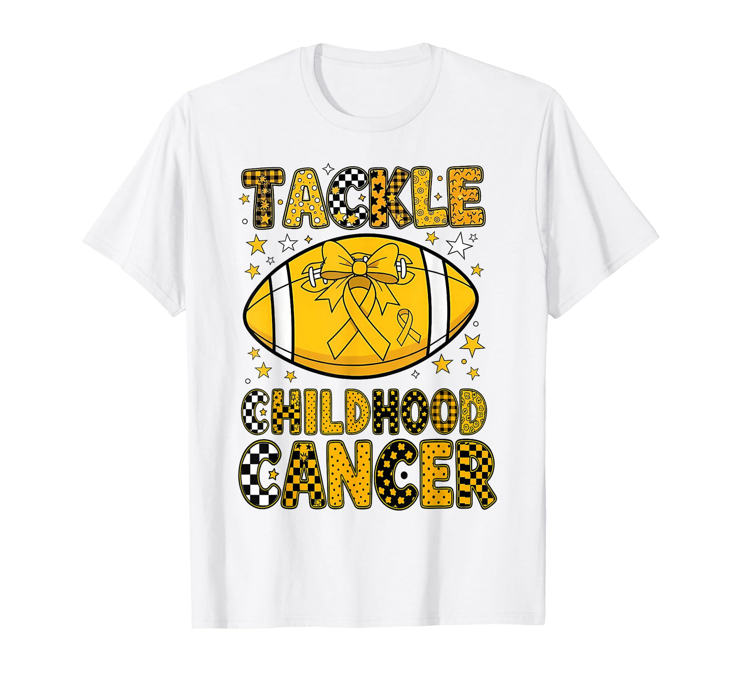 Childhood Tackle Football Childhood Cancer Awareness Women T-Shirt
