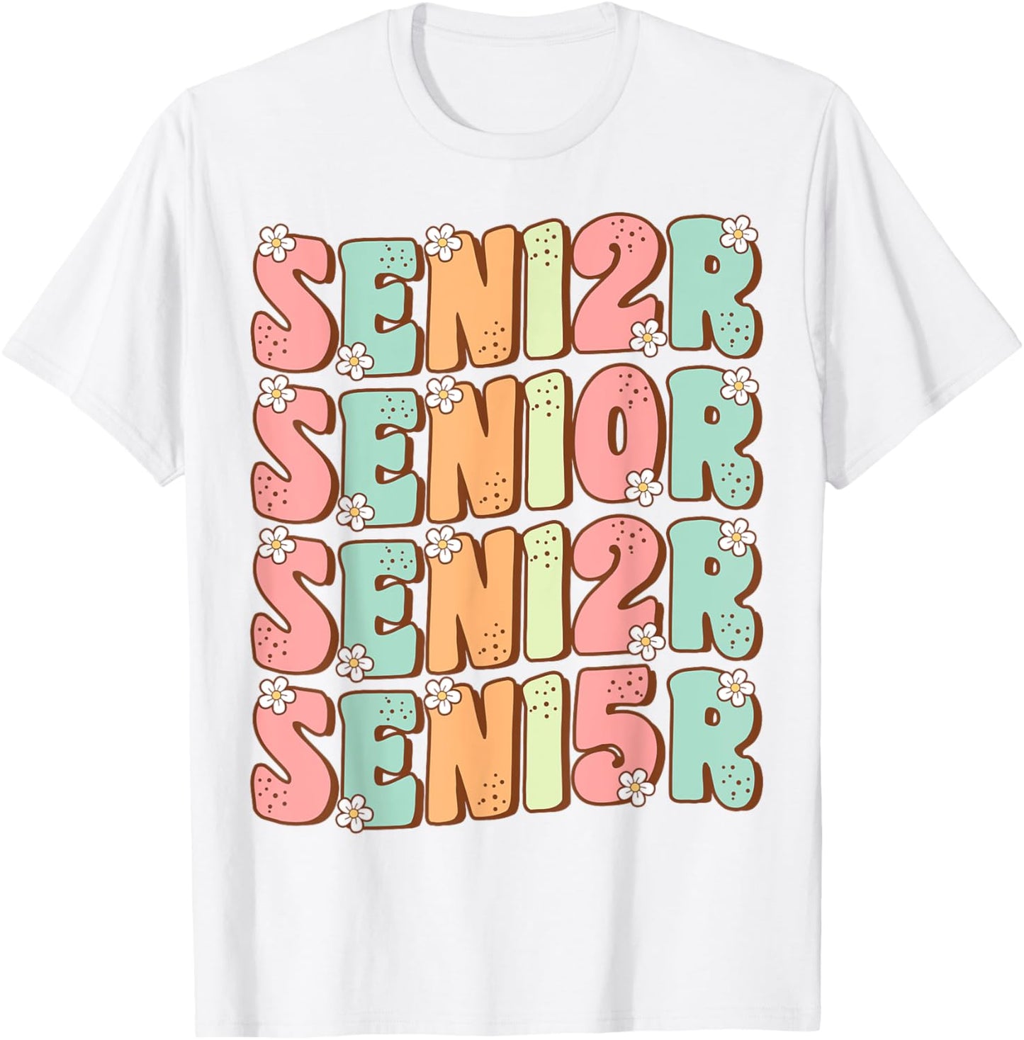 Groovy Senior Graduation Cute Groovy Senior Class of 2025 T-Shirt
