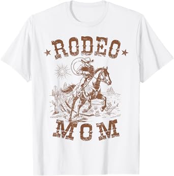 Rodeo Mom Western Cowboy Mommy Family Matching Mother's Day T-Shirt
