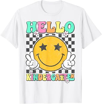 Hello Kindergarten Back To School First Day of Kindergarten T-Shirt