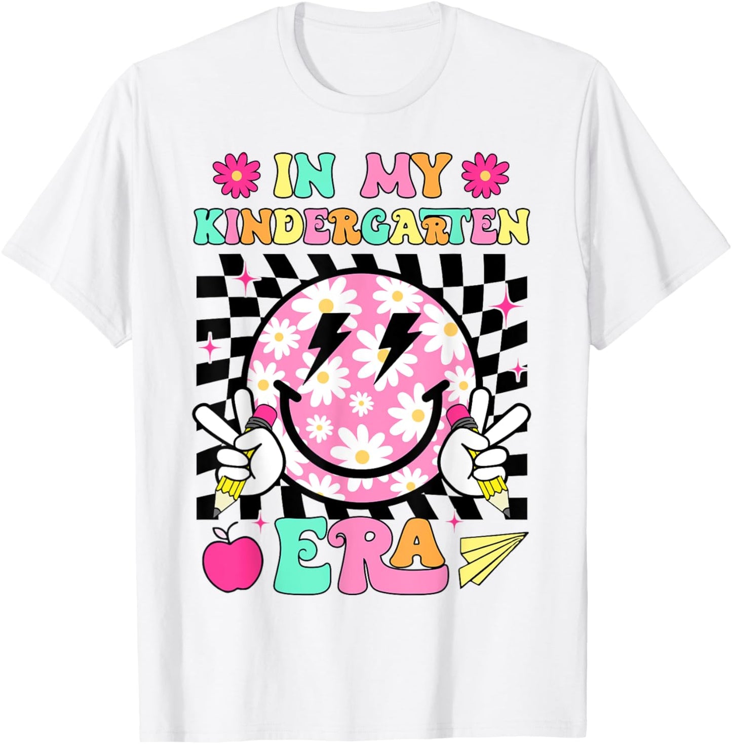 In My Kindergarten Era Smile Face Back To School Teacher Kid T-shirt by TeeBrew