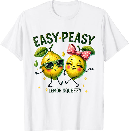 Cute Easy Peasy Lemon Squeezy Hello Summer Vacation Women T-shirt