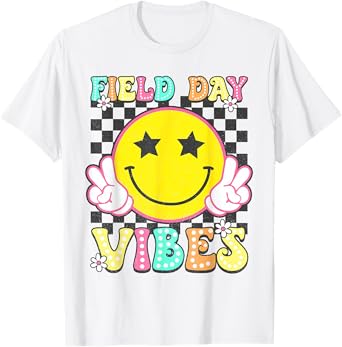 Field Day Vibes Funny Field Trip 2025 Last Day Of School Kid T-Shirt