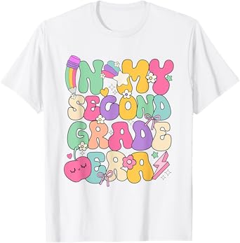 in My Second Grade Era Teachers Women Back to School Girls T-Shirt