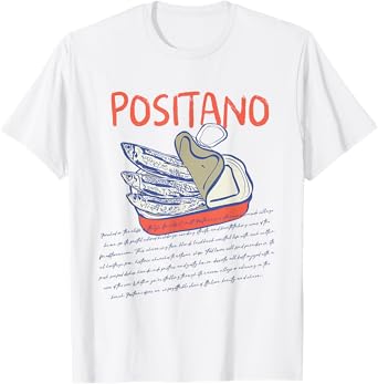 Positano Amalfi Coast Vintage Aesthetic Vacation Travel T-Shirt