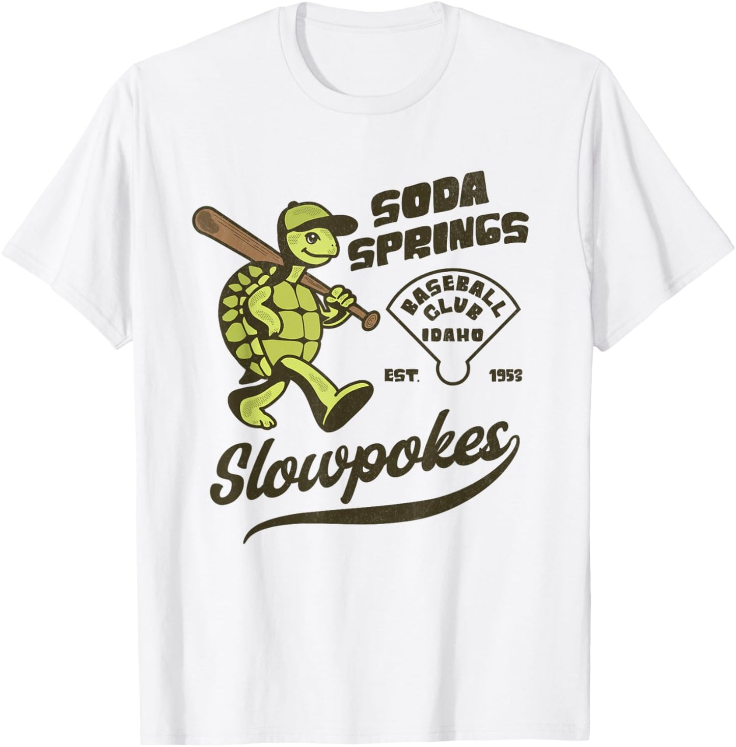 Soda Springs Slowpokes Retro Minor League Baseball 1953 Tee by TeeBrew