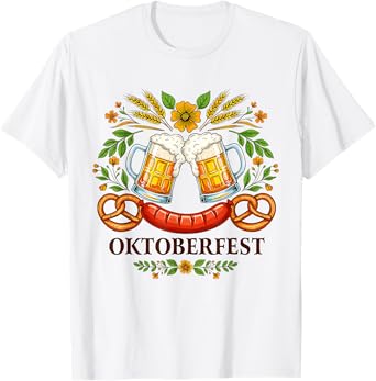 Retro Oktoberfest Schnitzel German Beer Drinking Festival T-Shirt
